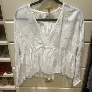 Aritzia Wilfred Floral Blouse